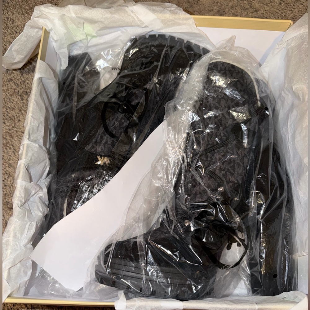 Michael Kors Culver Mixed-Media Platform Boot - Picture 8 of 11